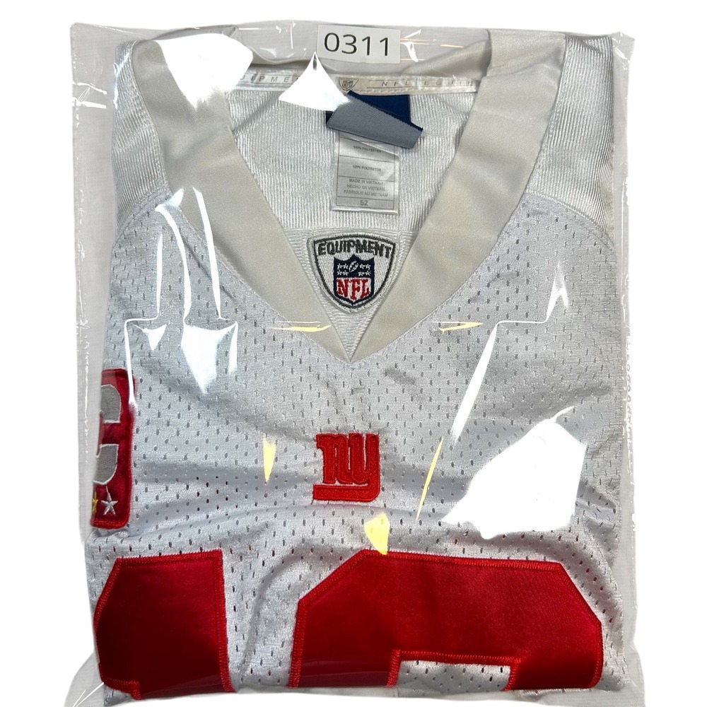 VTG Reebok Eli Manning New York Giants NFL Jersey Men 52 XL White Captain Patch - Picture 9 of 9